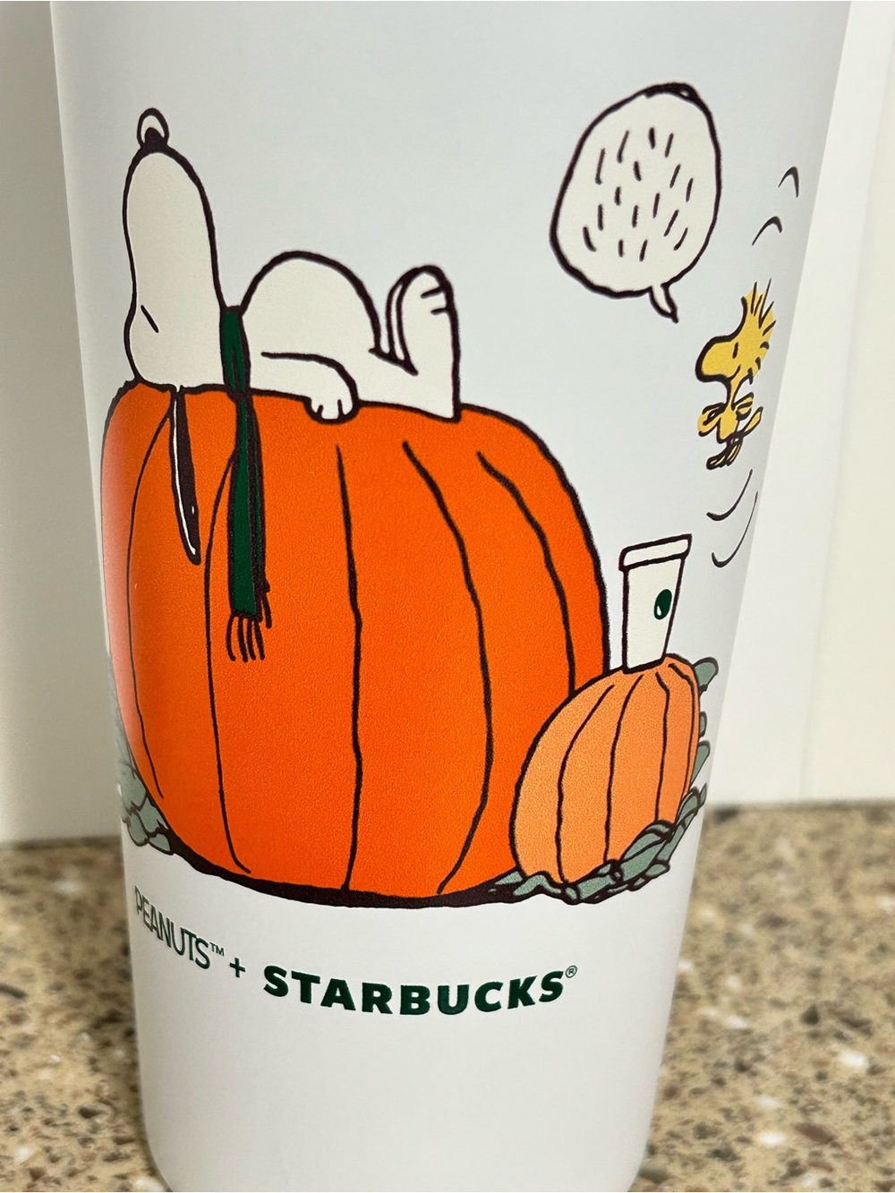 Starbucks Peanuts It’s the Great Pumpkin Travel 16oz Tumbler Authentic NIB - Picture 5 of 5